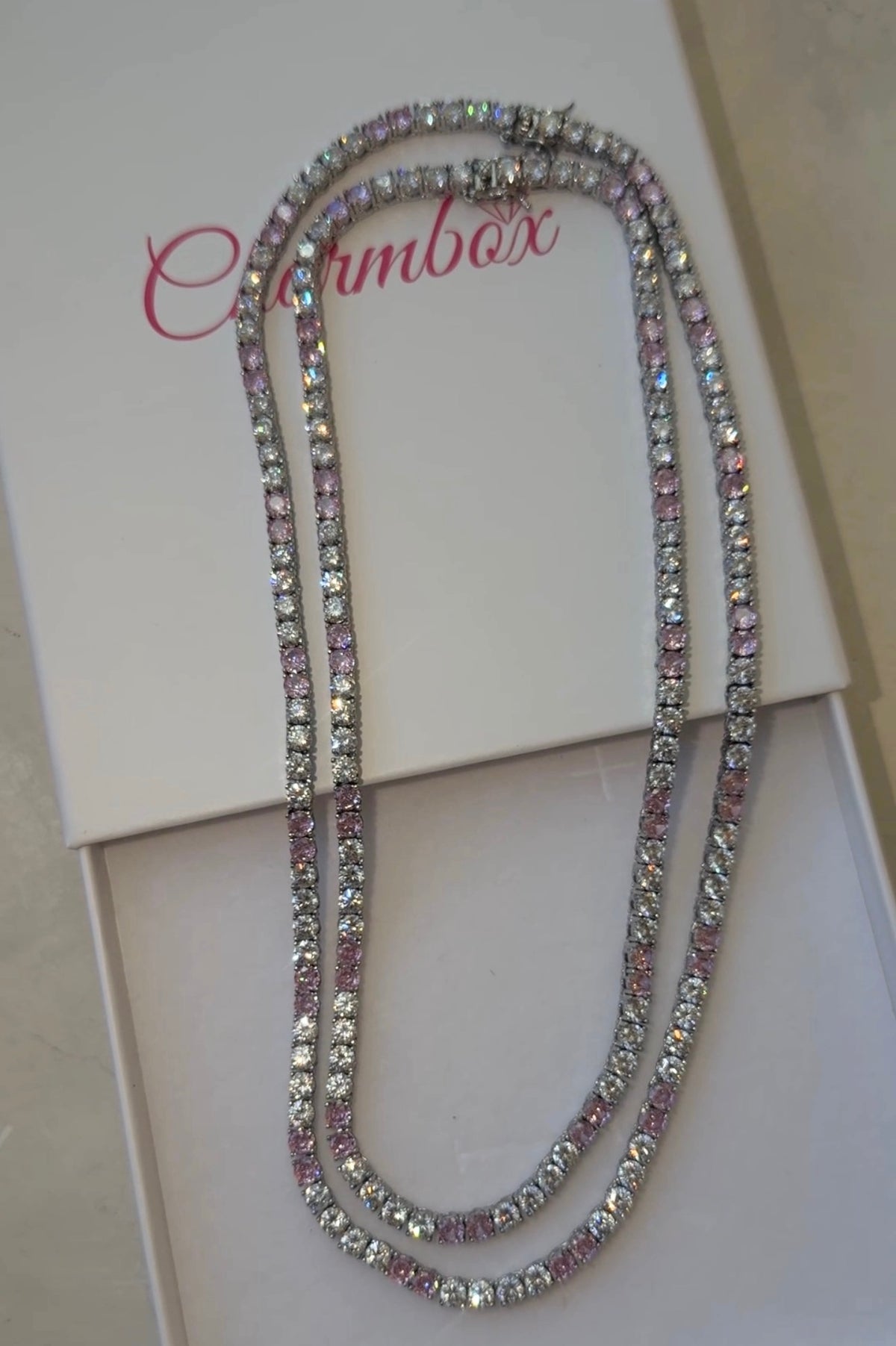 Cotton Candy Tennis Necklace (Ships Same Day)