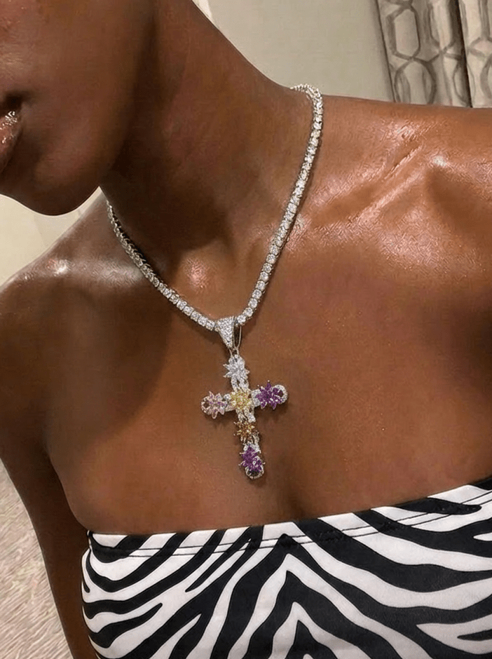 Flower Cross Pendant