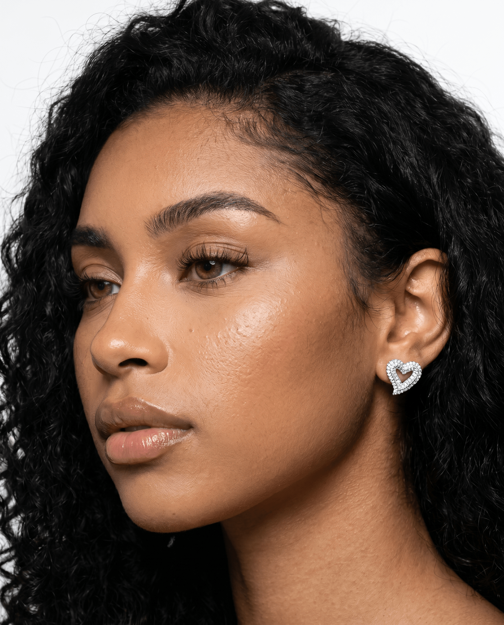 Open Heart Earrings