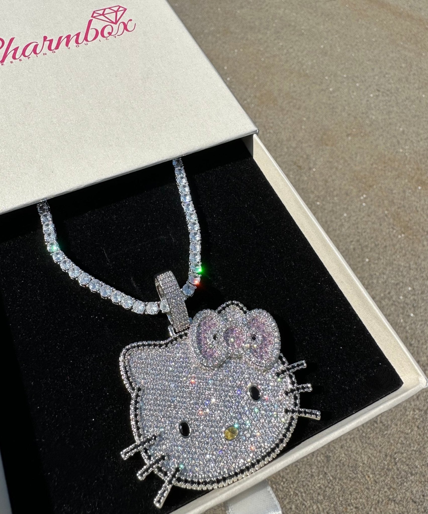 Iced Out Kitty Pendant – additional product detail 3