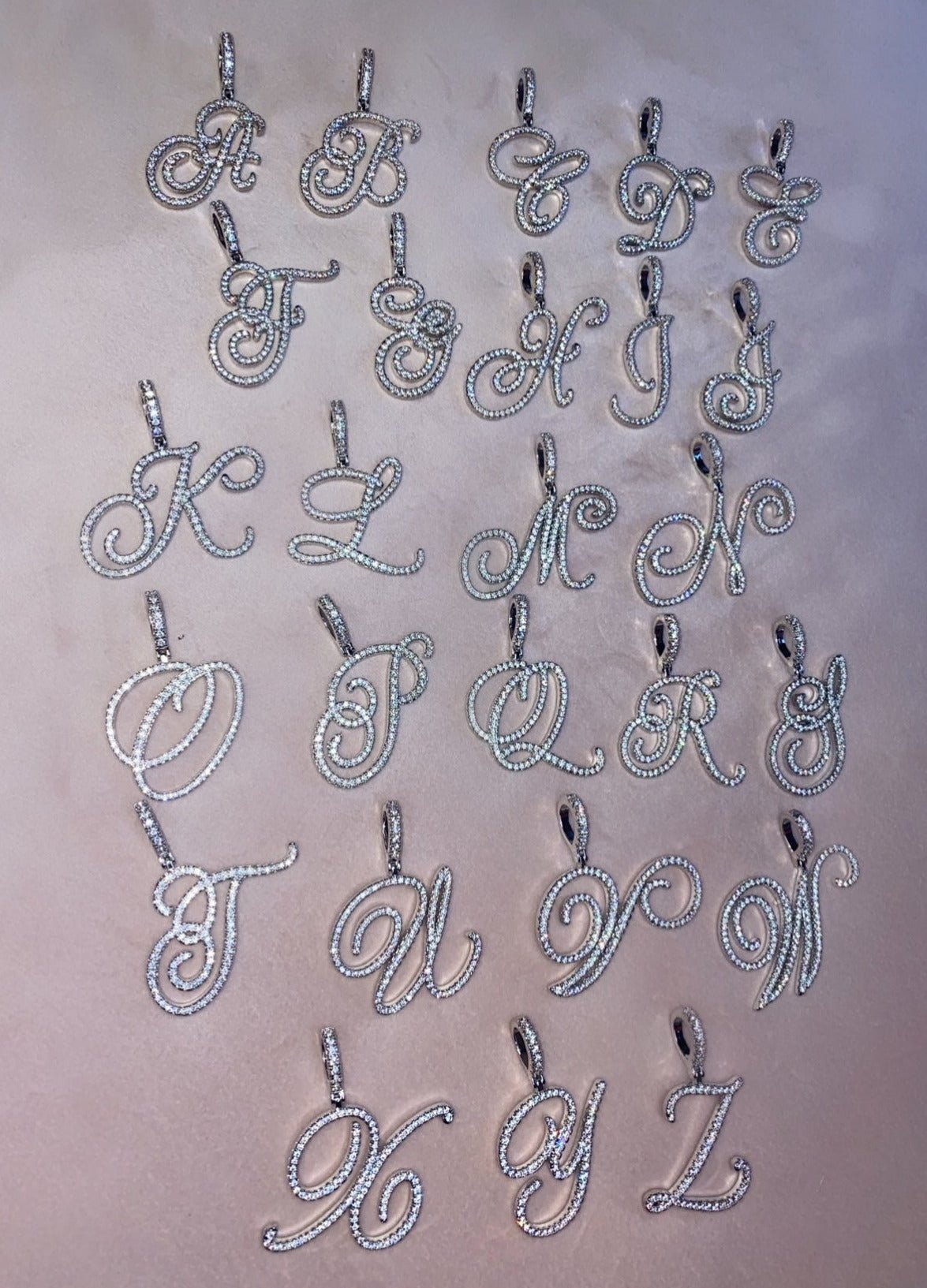 Cursive Letter Pendant – additional product detail