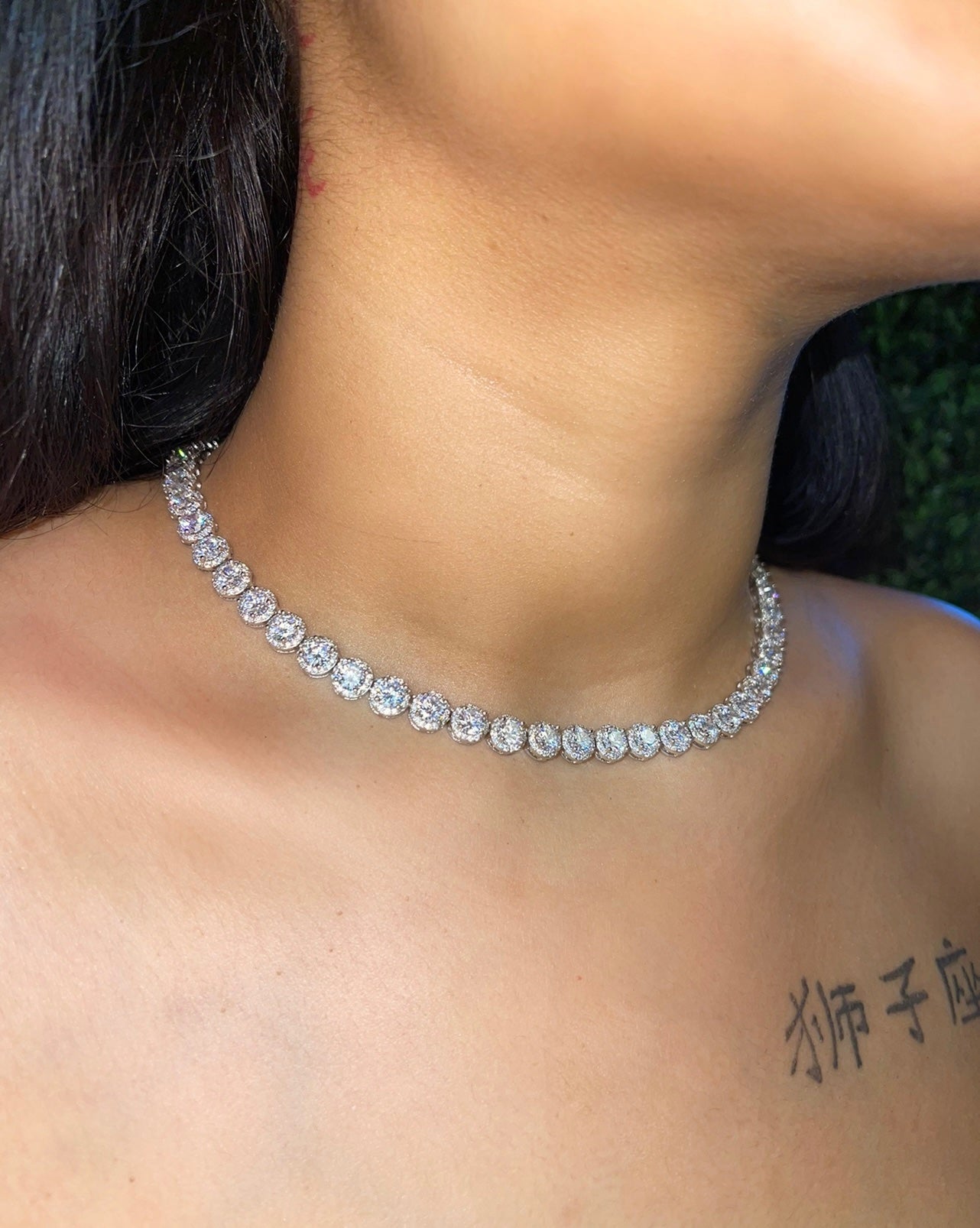 Princess Tennis Necklace – alternate angle