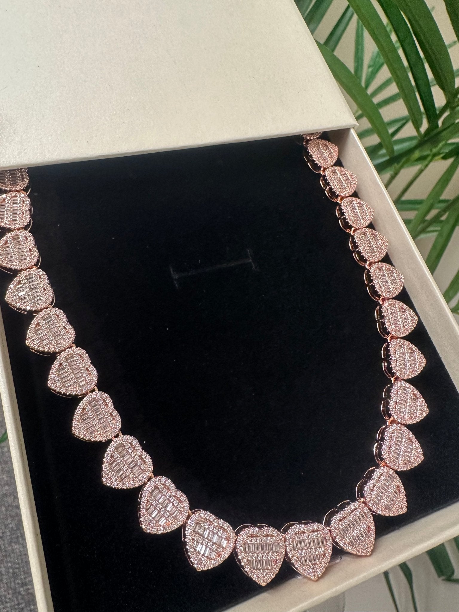 Crushed Heart Necklace – close-up detail