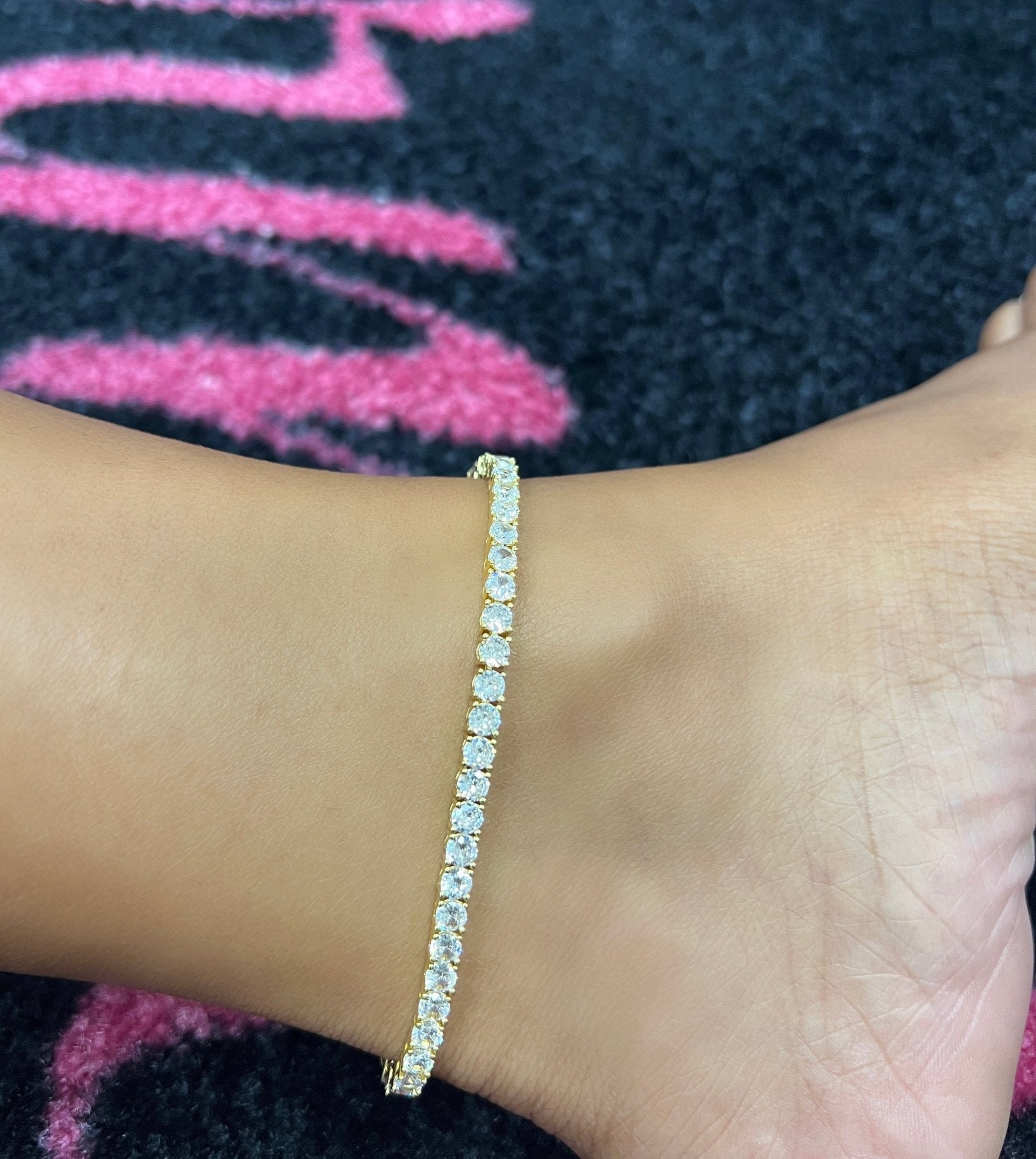 Tennis Anklet – close-up detail