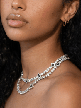 Clover Tennis Necklace