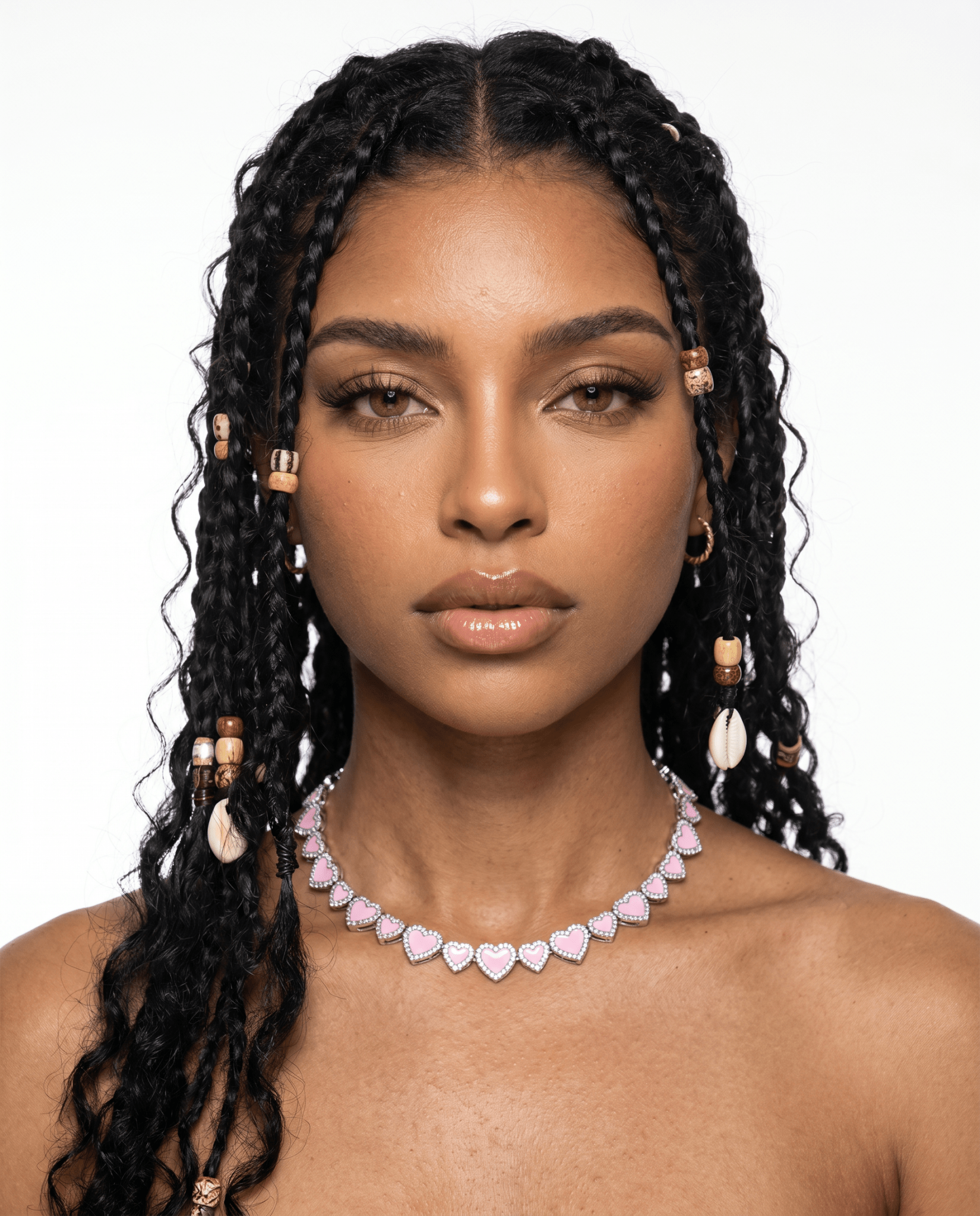 Pink Hearts Necklace