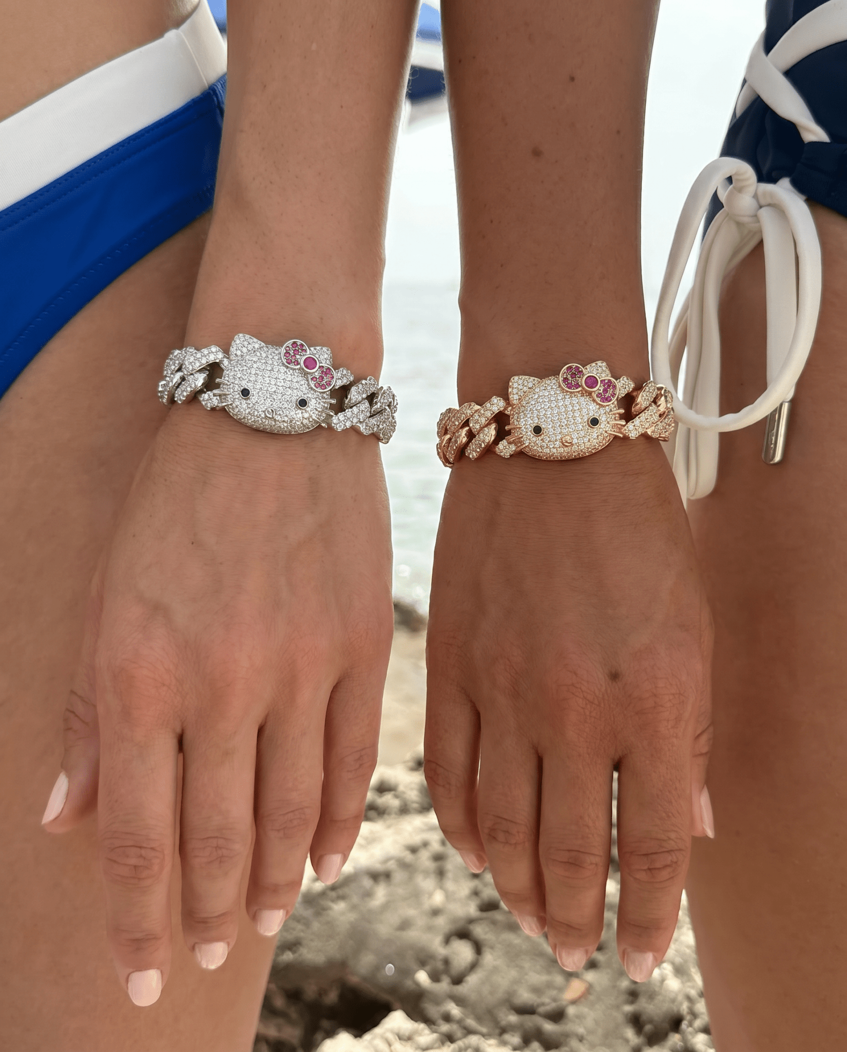 Kitty Cuban Bracelet (Ships Same Day)