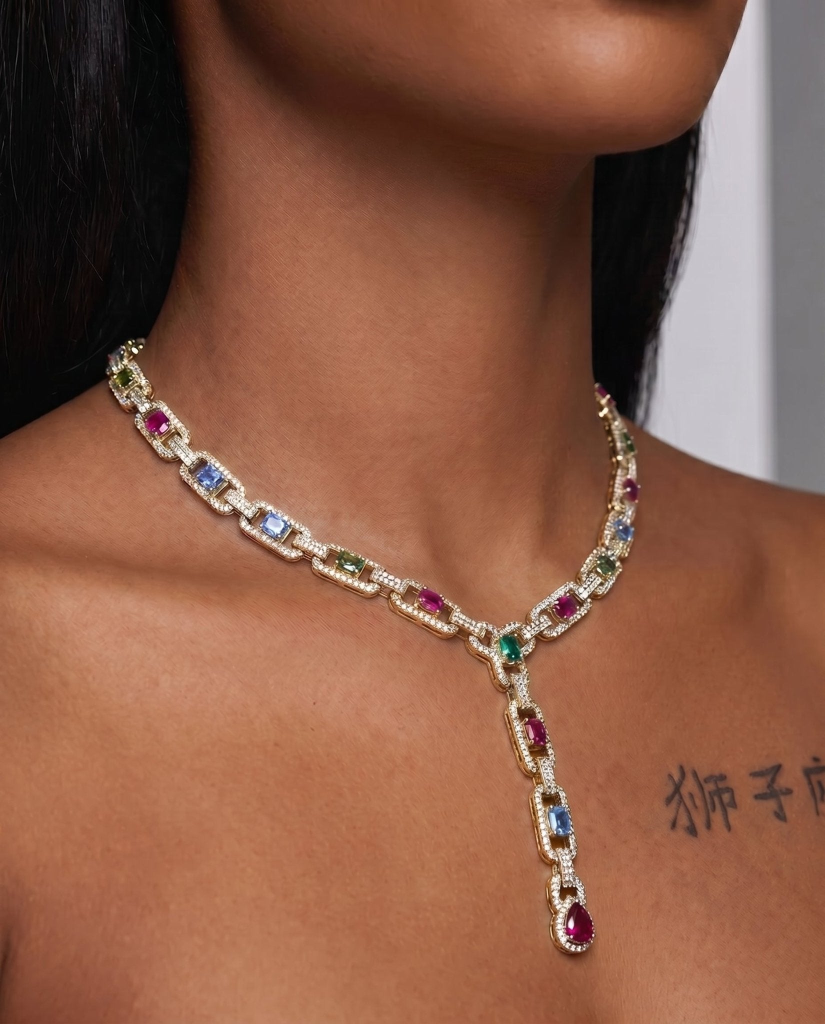 Drop Gem Necklace