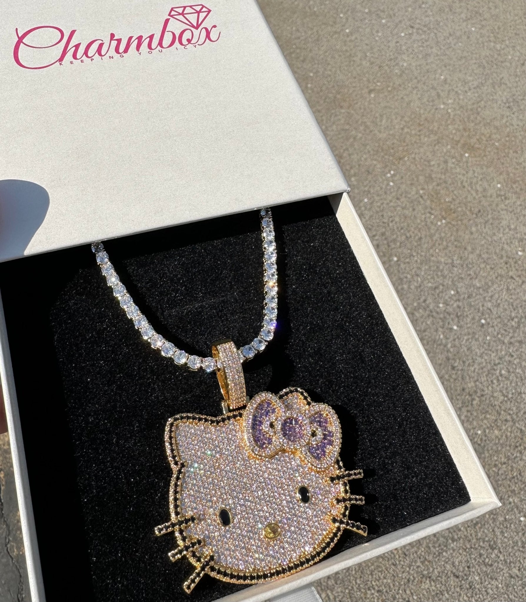 Iced Out Kitty Pendant – additional product detail 5