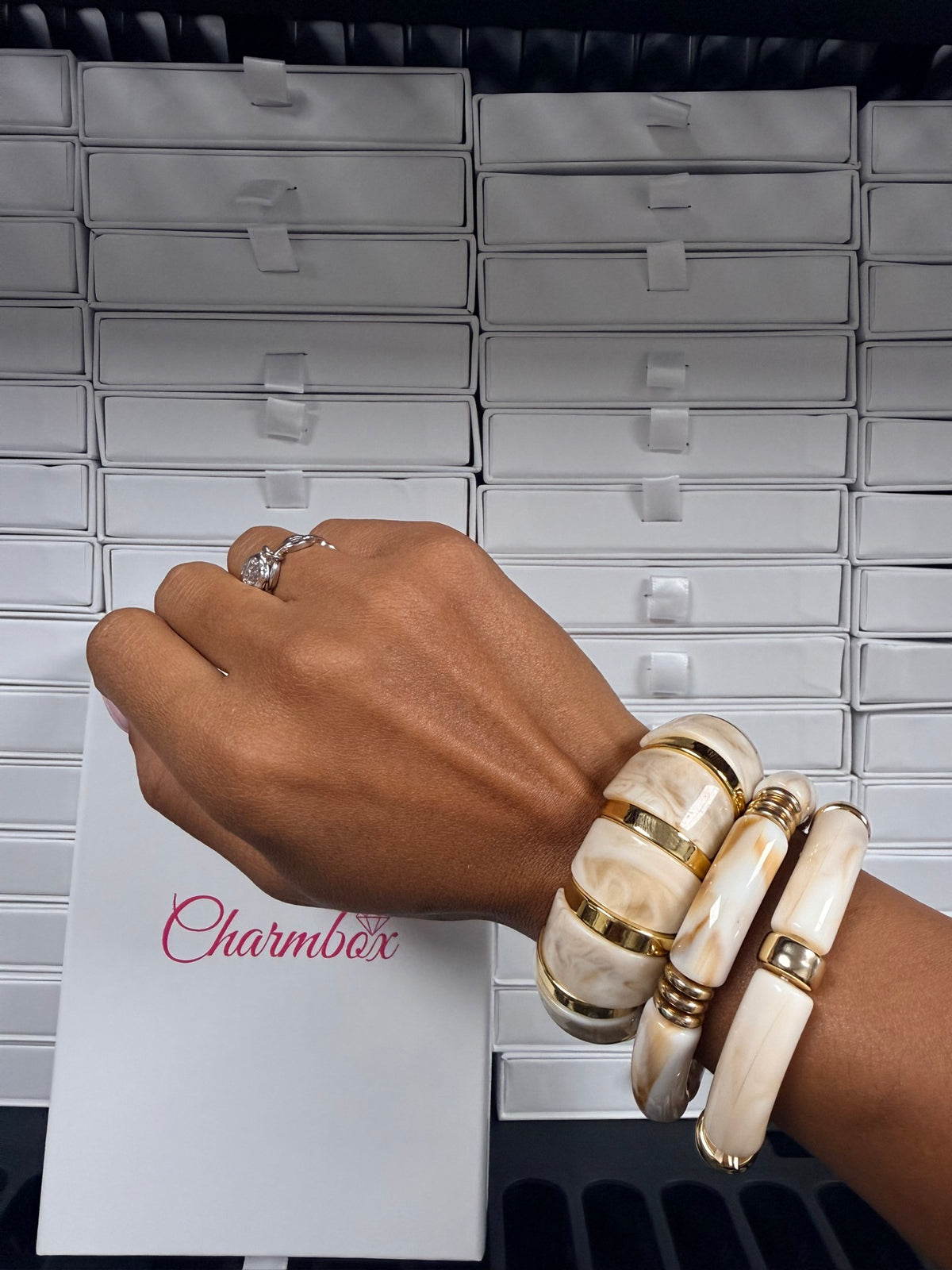 Chunky Bangle Stack (Ships Same Day)