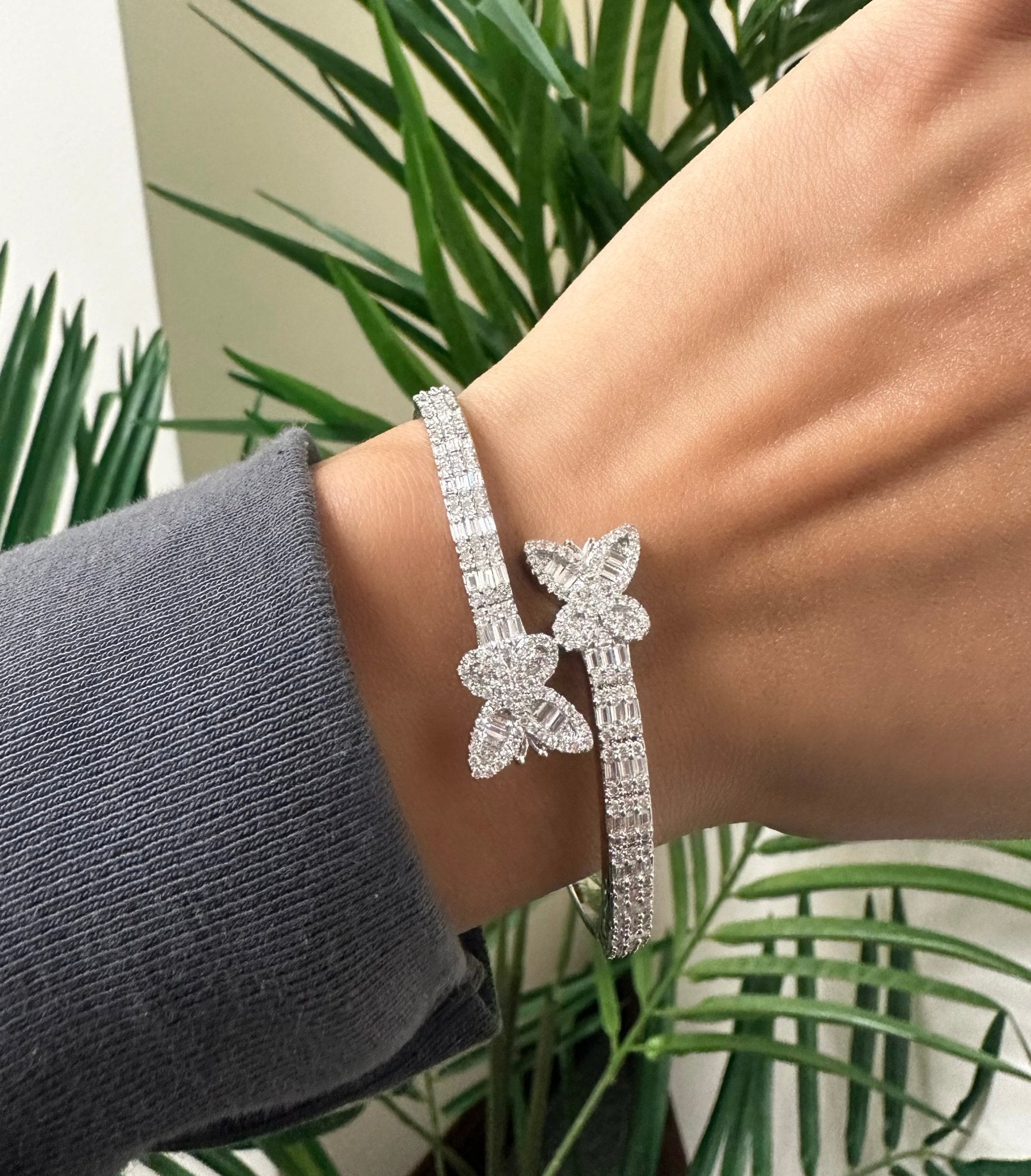 Butterfly Bangle – alternate angle