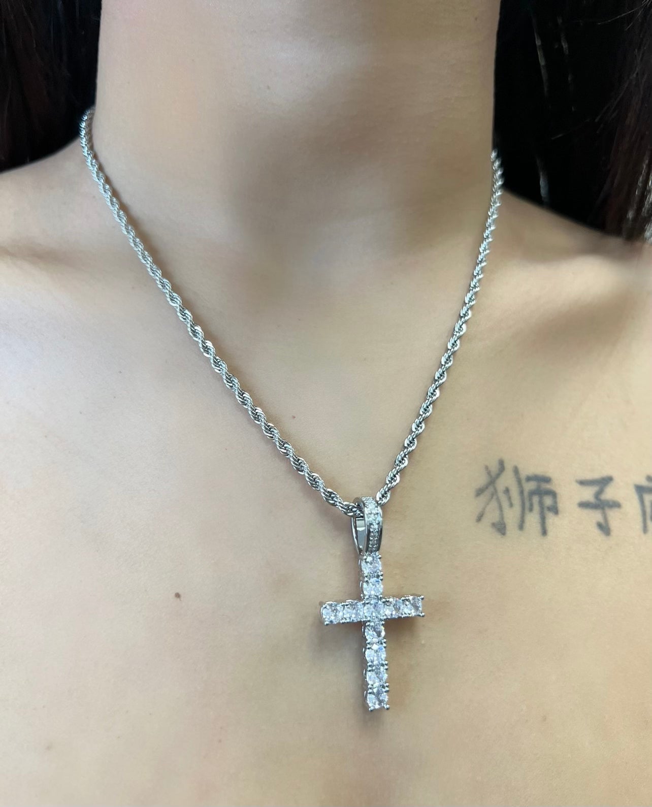 Cross Pendant – alternate angle