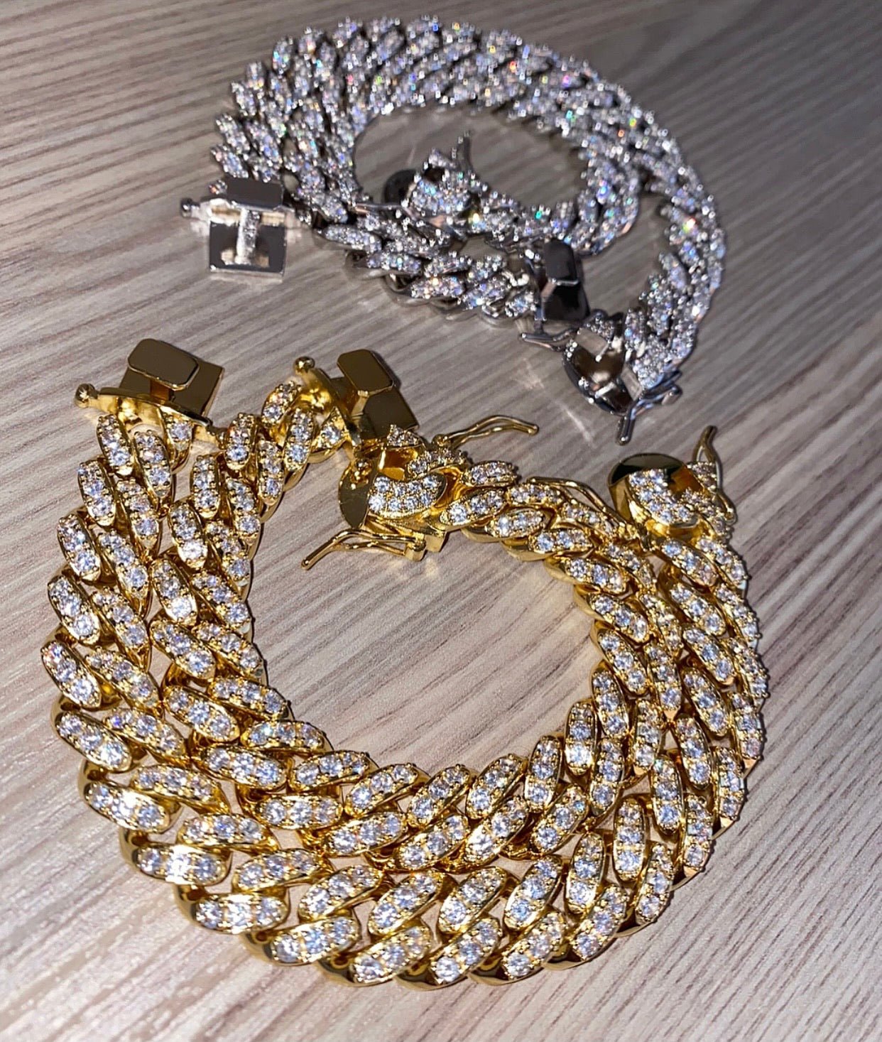 Cuban Glitz Bracelet – styled view