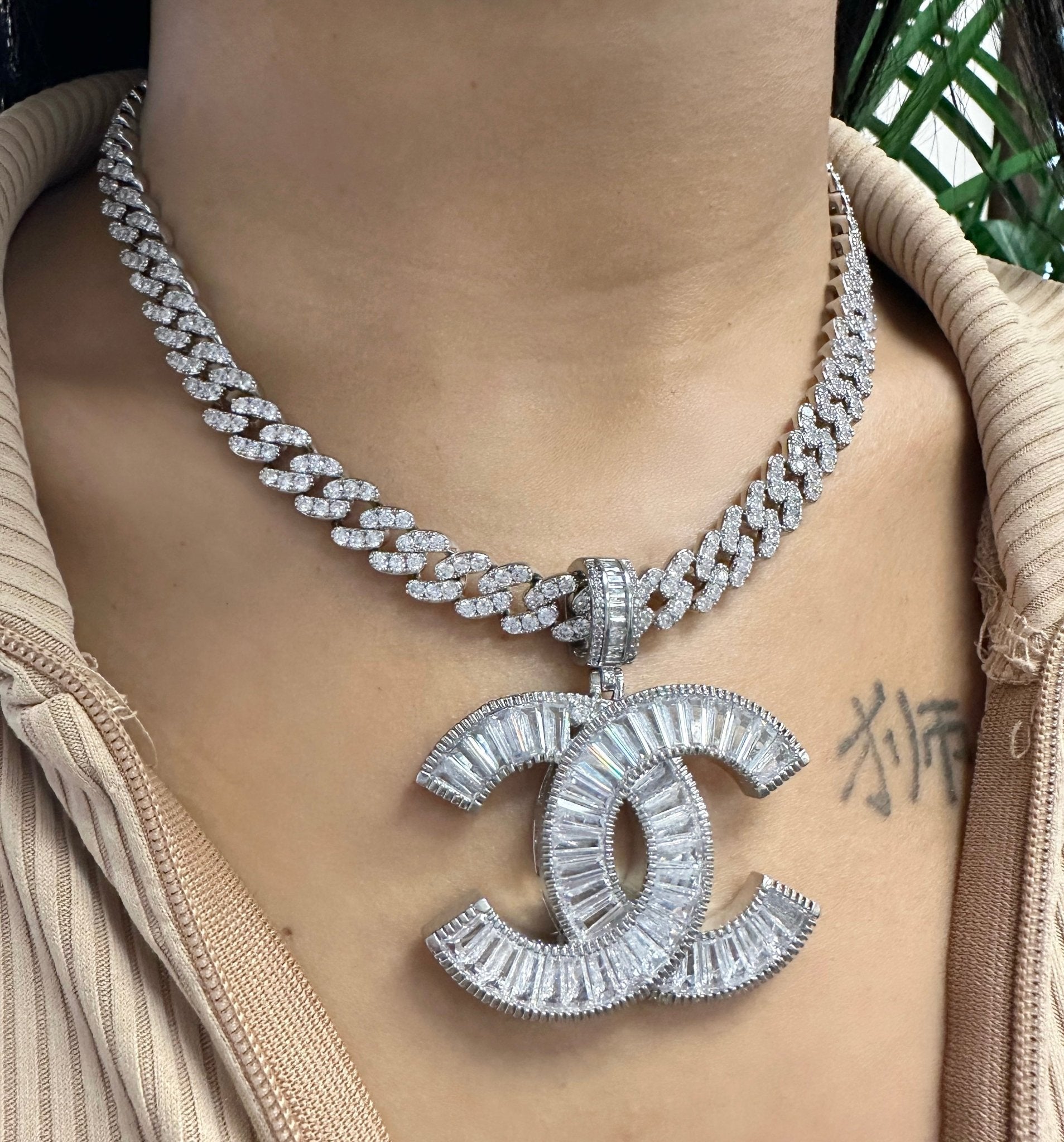 Double C Pendant – styled view