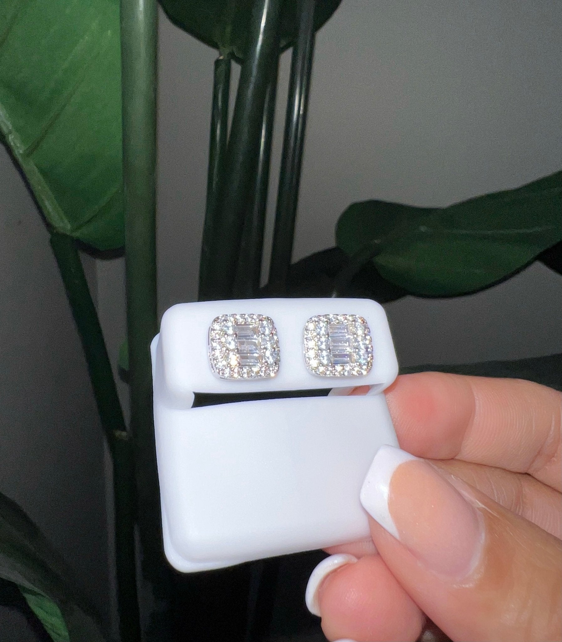 Baguette Stud Earrings – alternate angle