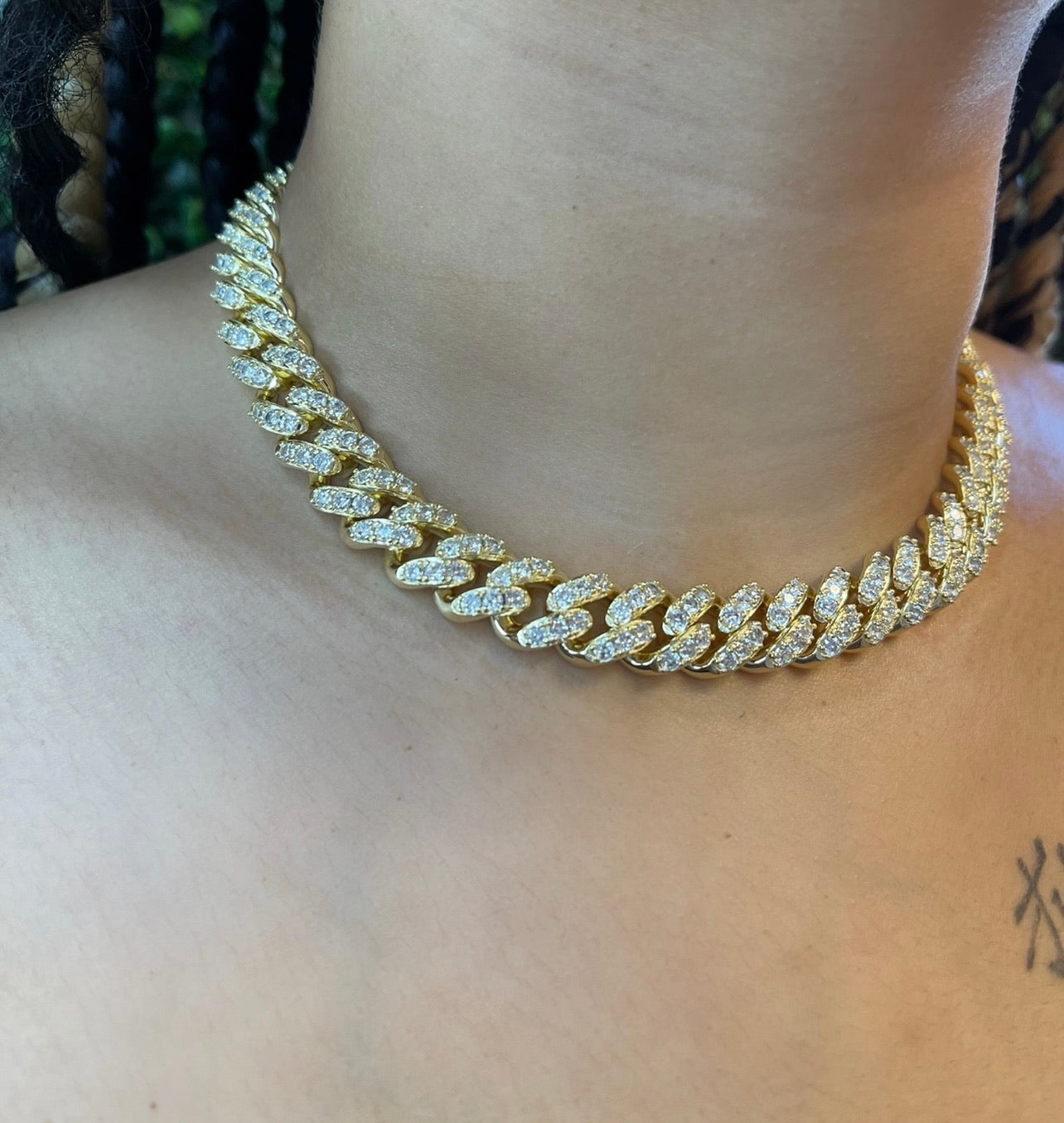 Cuban Glitz Necklace Silver 16 18 Ships Same Day CharmBox