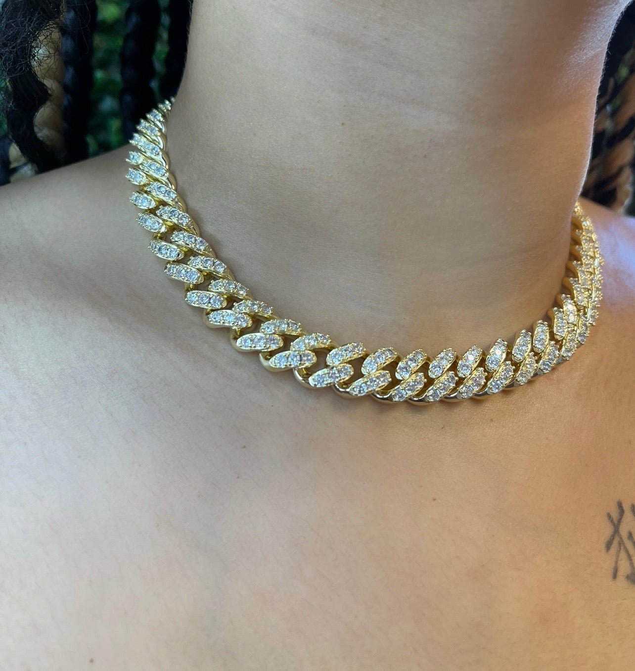 Cuban Glitz Necklace – alternate angle