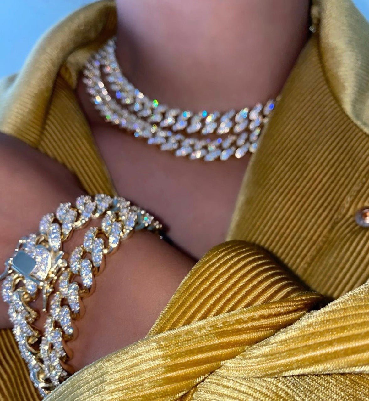 Cuban Glitz Necklace – additional product detail 3